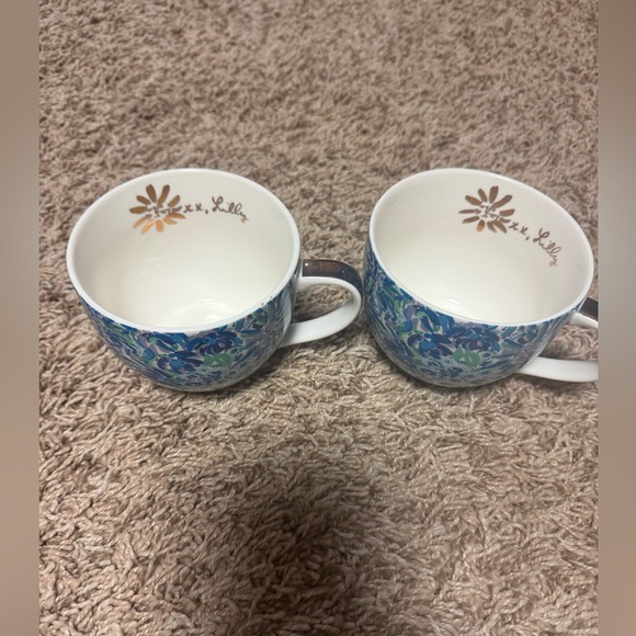 Lilly Pulitzer Set of 2 Coffee Mugs - Picture 1 of 5